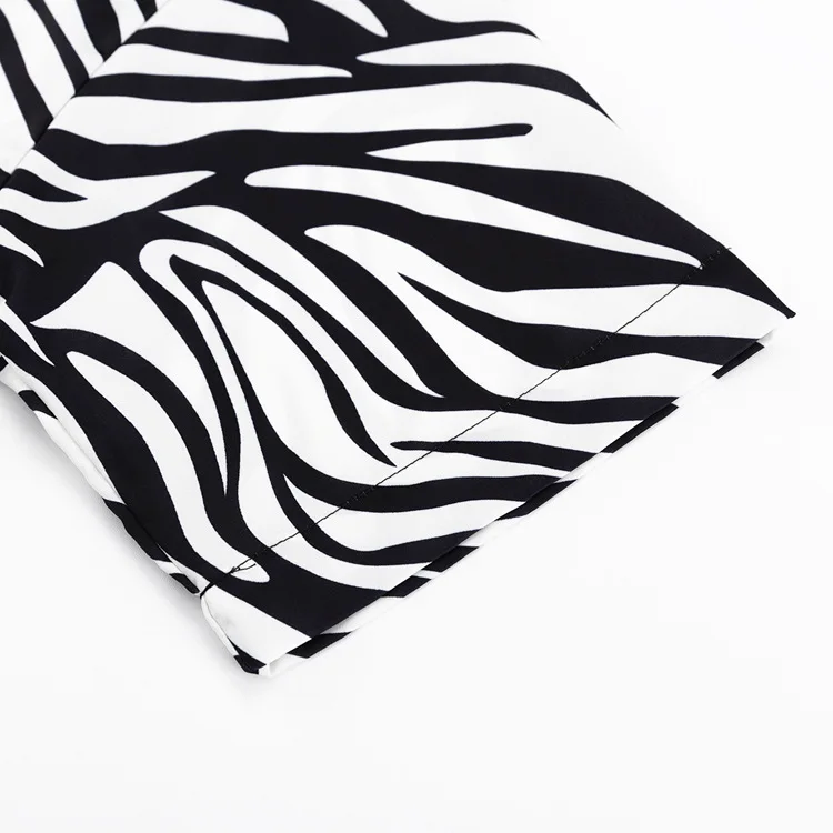 Women Two Piece Sets Outfits Zebra Printed Loose Shirt Tops And High Waist Shorts Set 2025 Casual Streetwear Summer New