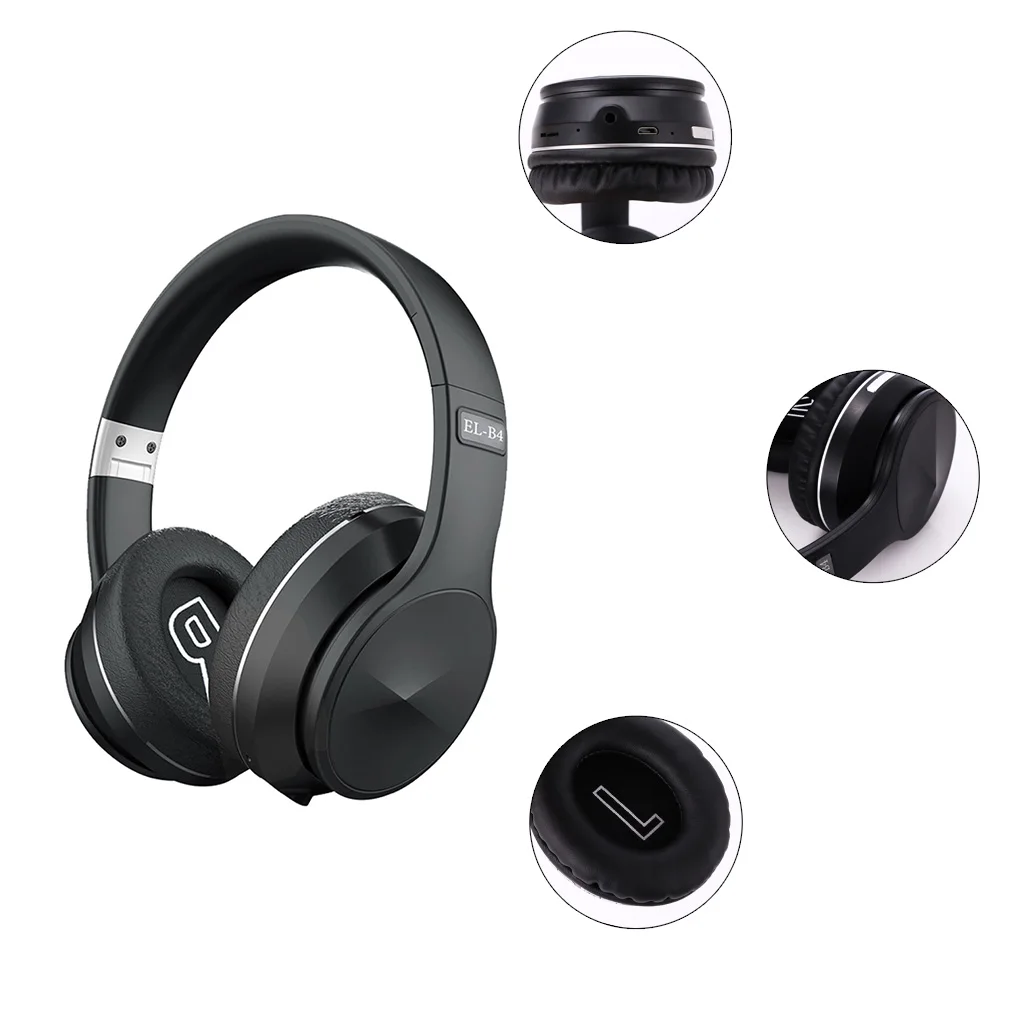 

Накладные беспроводные наушники Bluetooth 5 0, игровая стереогарнитура, беспроводные наушники с микрофоном