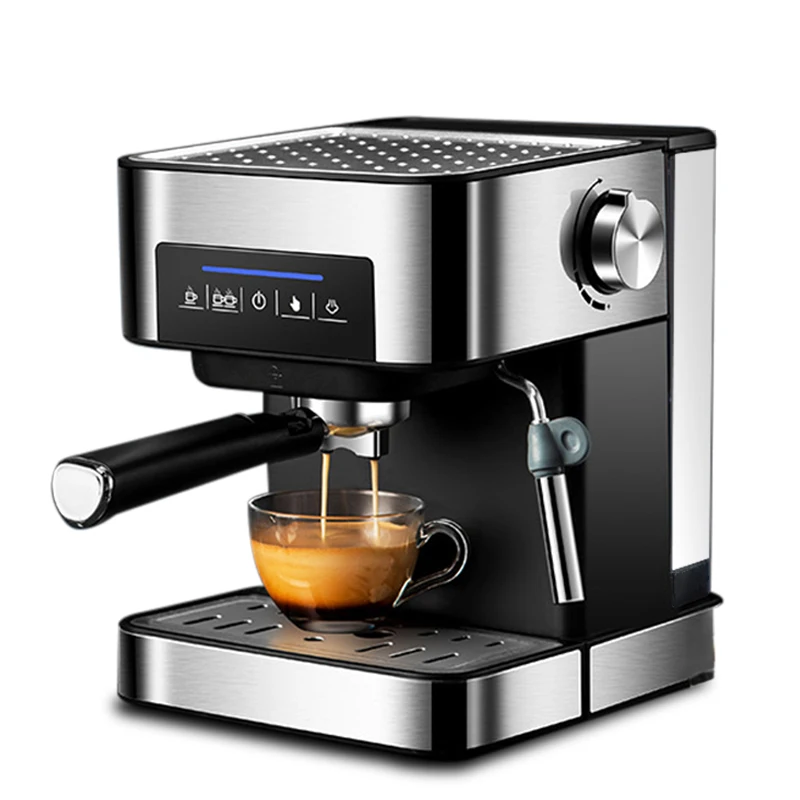 Biolomix – Cafetera italiana expreso con espumador de leche, Máquina de café eléctrica de 20 bar, para expreso, capuchino, café latte, con vaporizador de leche integrado 2