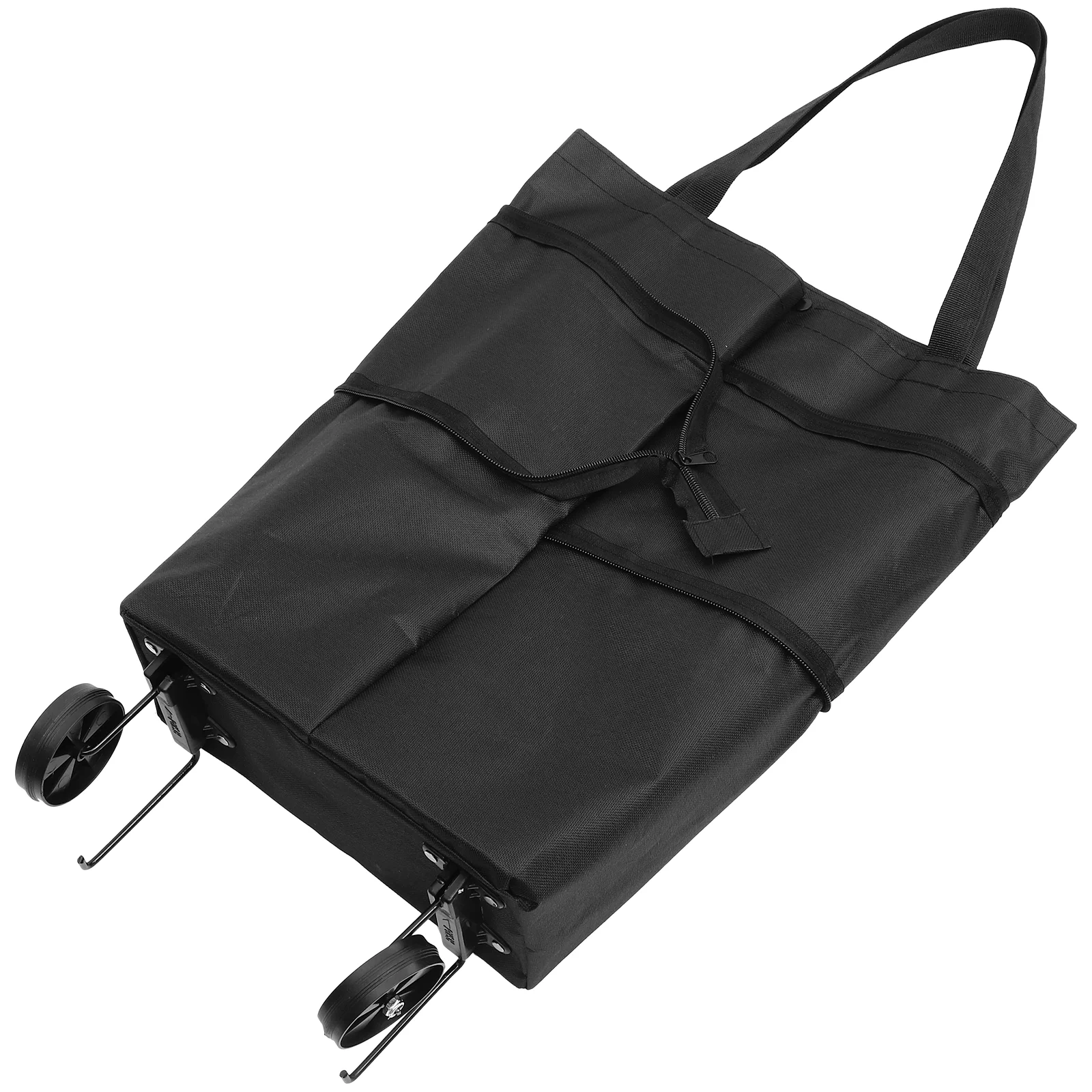 

Foldable Shopping Portable Cart with Wheels Lightweight Storage Bag Reusable Grocery Bag for Daily Outdoor Shopping Storage