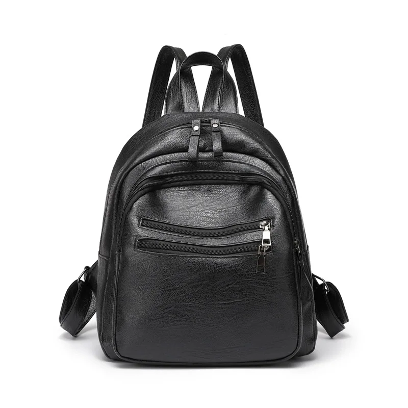 PU Leather Backpack Women Vintage Shoulder Bag Ladies High Capacity Travel Backpack Fashion School Bags Girls Mochila Feminina