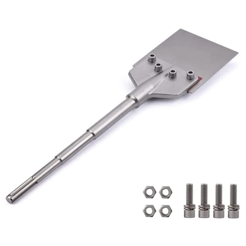 

Promotion! SDS Max Floor Scraper 6 Inch Blade Scraper Tile Removal Chisel Bit With 2 Foot Long Handle Flooring Removal Tool