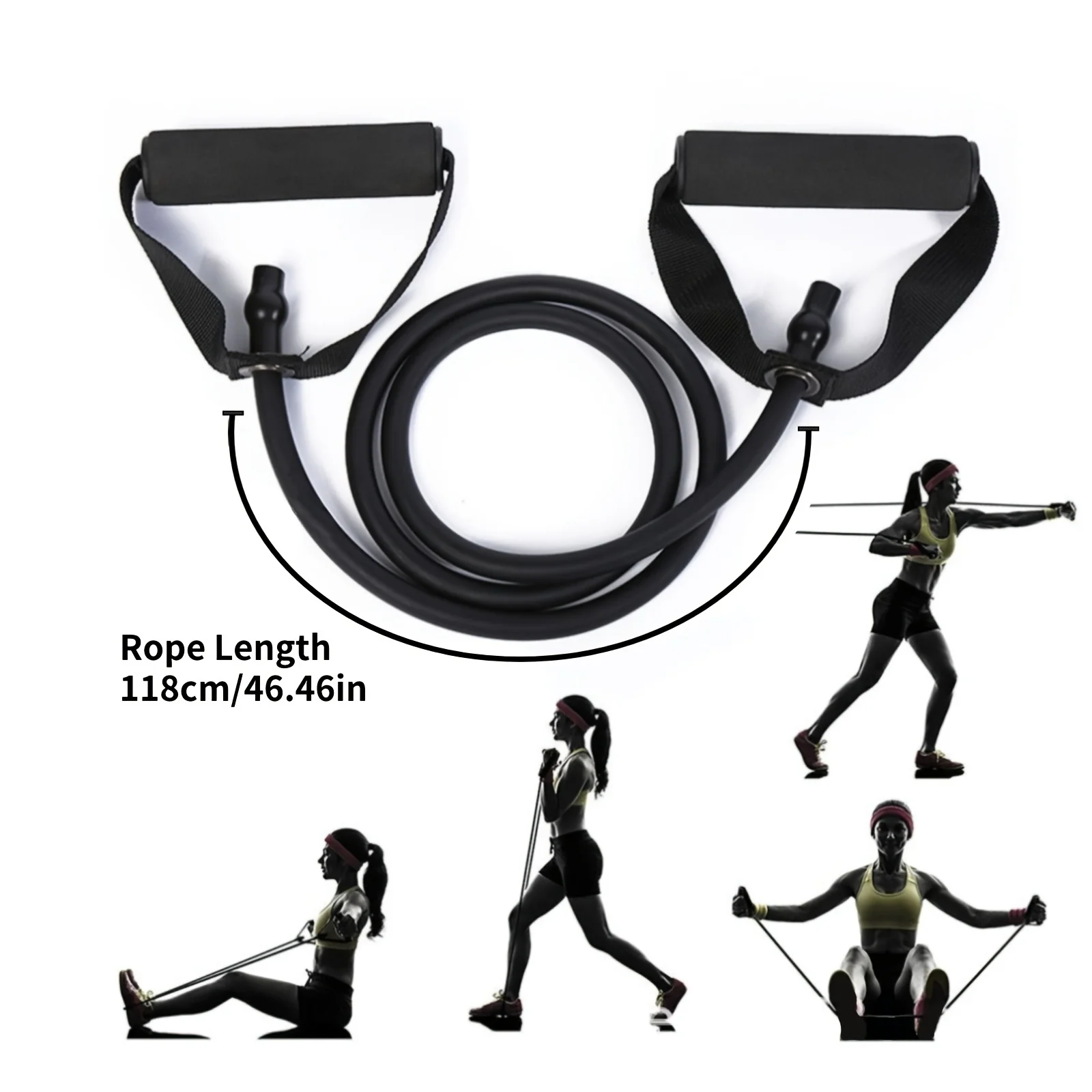 1pc A Resistance Pull Rope Easy To Carry Fitness Yoga fitness tension rope
