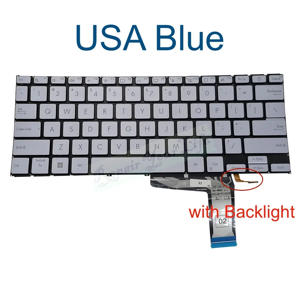 Housse De Clavier Silicone UUONDO Pour ASUS Vivobook S5402, K3402, S3402, M1402 – Ultra Fine 0,3 Mm – Noir