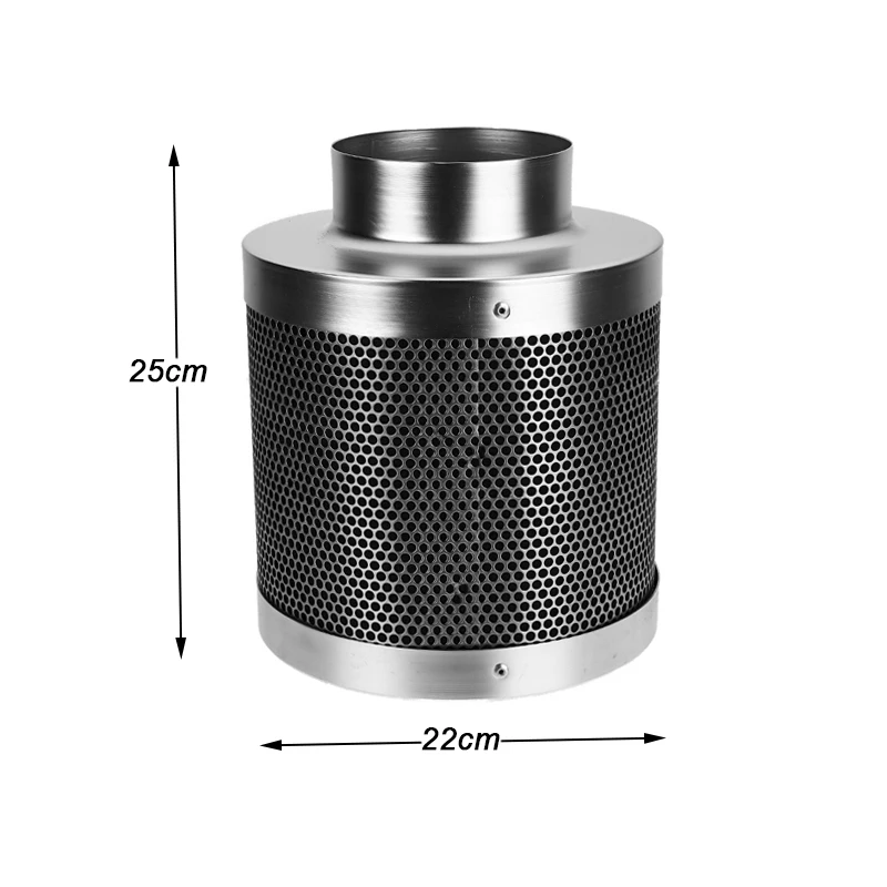 4 Inch Hydroponics Tent Activated Carbon Filter Indoor Plant Air Exhaust Filter Air Purifier