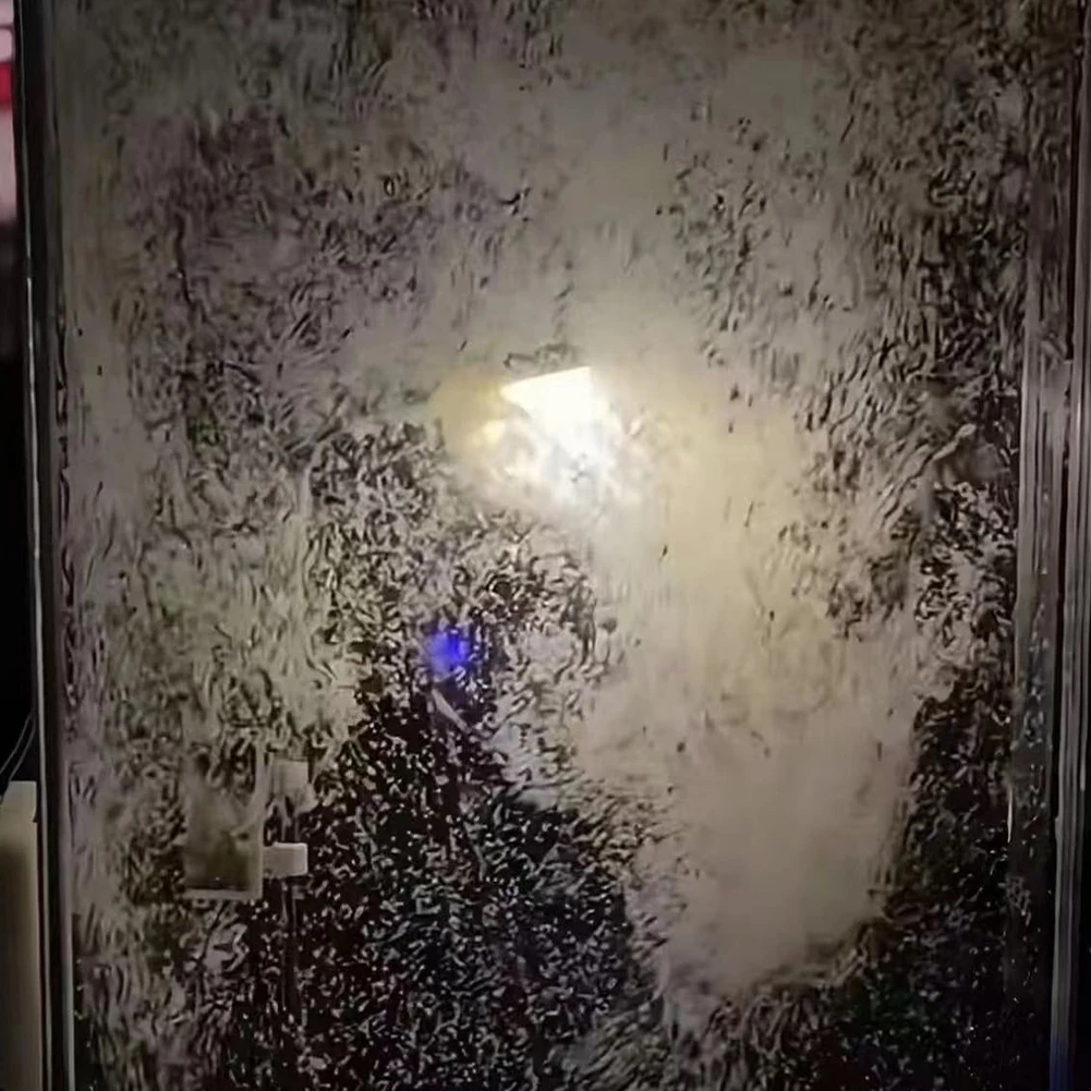 Snow Scene Night Light Christmas Snow Simulation Handcrafts Snowy Street Night Lamp Decor Arts Crafts Night Street Desktop Lamps