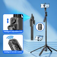 C17 Intelligent AI Face Tracking Stable Bluetooth Ggimbal Shooting Quadrapod Selfie Stick Mobile Phone Stabilizer - Image 3