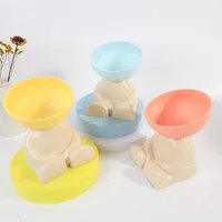 Pet Cat Bowl Anti-Slip Water Food Feeding Bowl Big Capacity Single Bowl for Cats Dogs Durable Pet Feeding Supplies