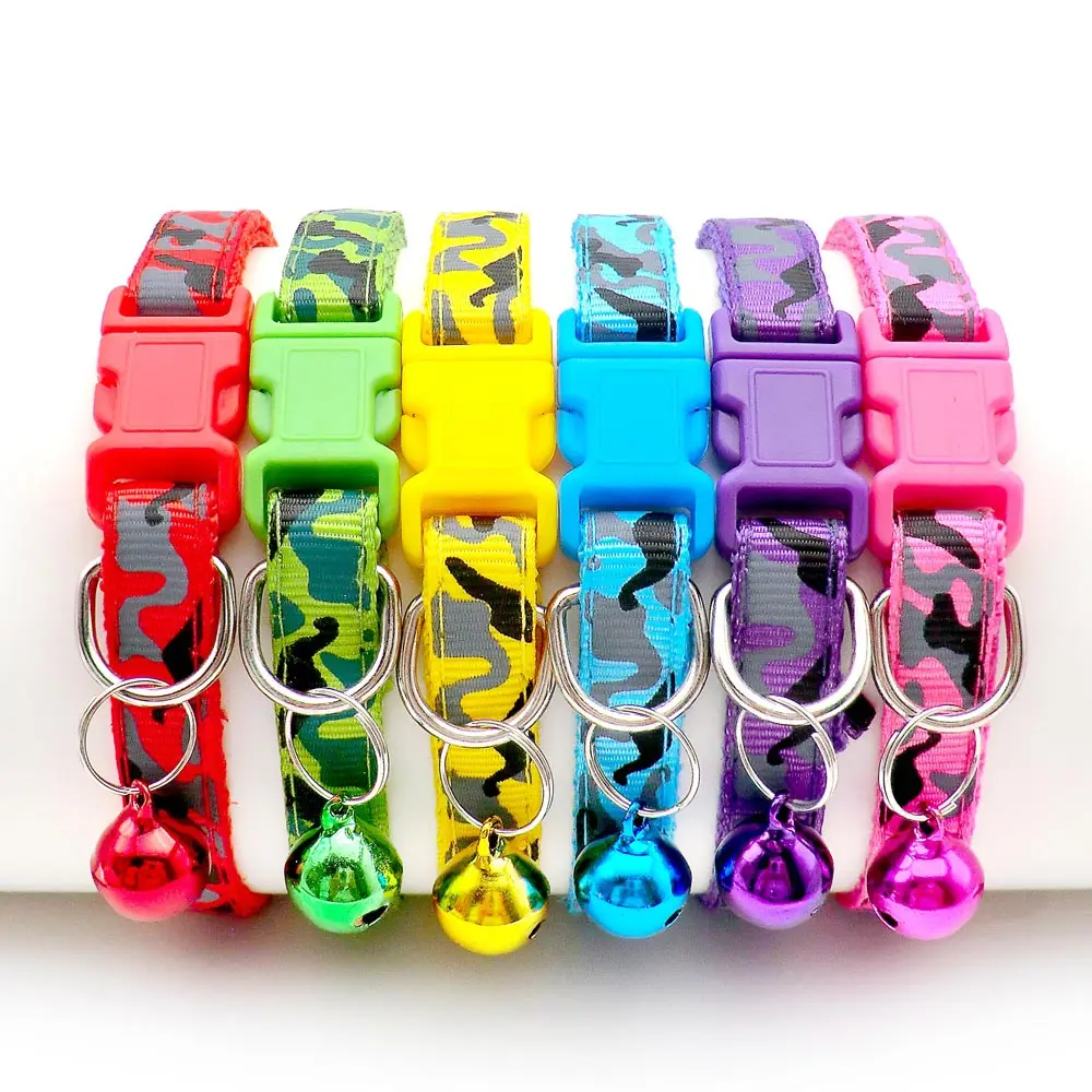 Pet Collar 12 Pcs Collars for Cat Collar With Bell Adjustable Necklace Cat Puppy Kitten Collar Pet Cats Perro