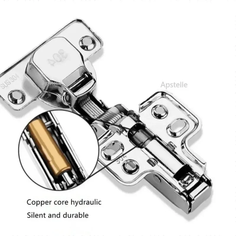 C Series Hinge Stainless Steel Door Hydraulic Hinges Damper Soft Close For Cabinet Cupboard Furniture Hardware Stainless Steel Hinges