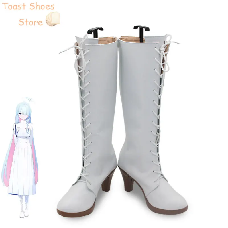 

Game Blue Archive Student Union President Cosplay Shoes PU Leather Shoes Halloween Carnival Boots Cosplay Props Costume Prop