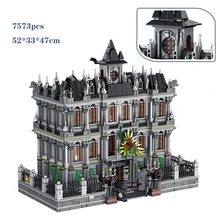 

7573pcs MOC Building Blocks Lighting World Famous Street View Series Madhouse Creative Brick Hobby Collectibles Toys Figures