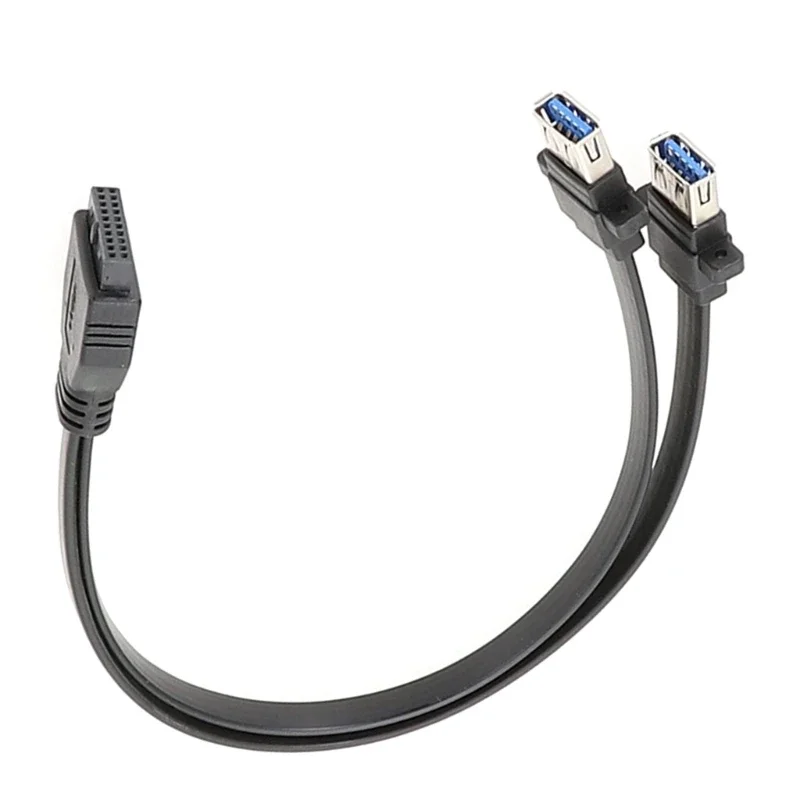 USB 19핀 연장 케이블 메인보드 19P 암-2 USB 수 분배기 코드
