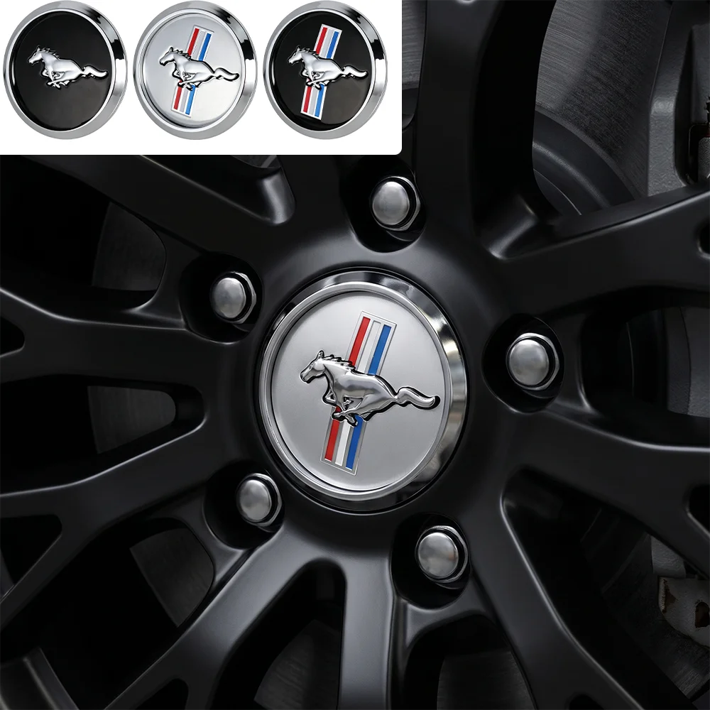 4Pcs 68mm Car Wheel Tire Center Hub Caps Badge - Auto Accessories