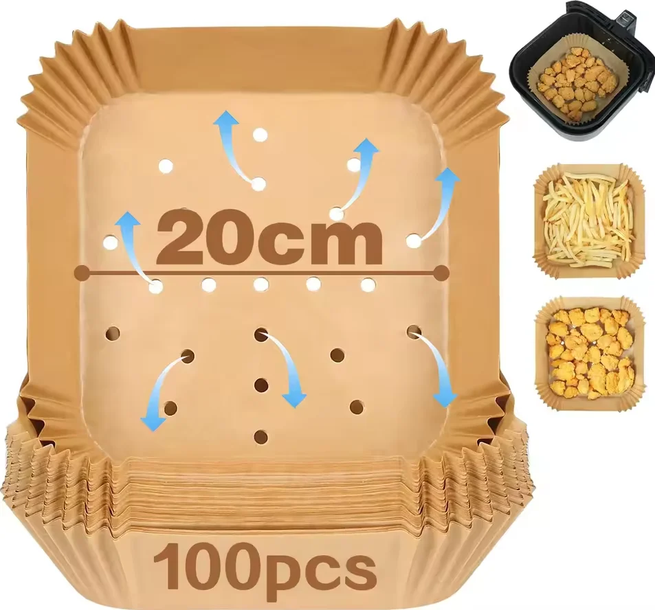 Premium Oil-Proof Disposable Square Baking Paper Liners