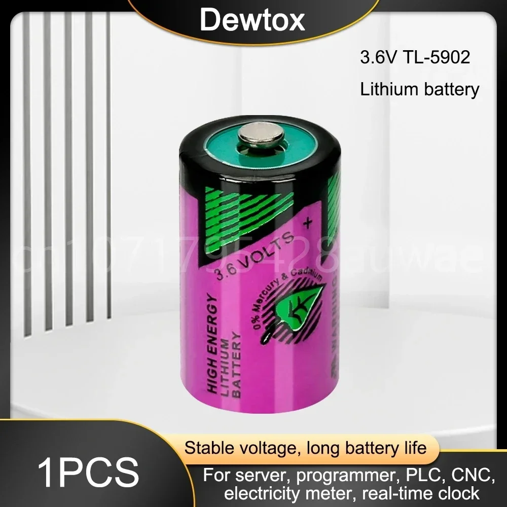 1PCS 3.6V TL-5902 ER14250 LS14250 SL350 Primary Lithium Battery For PNC CNC Machine Tools Alarm Clock Gas Water Meter