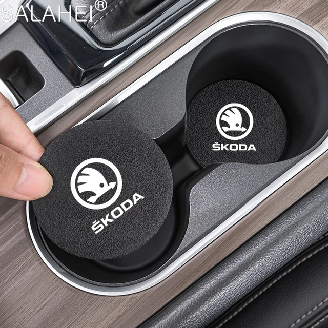 2x Car Coaster Water Cup Bottle Holder Anti-slip Pad Mat Gel US