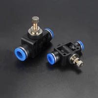 Air Flow Speed Control Valve Tube Water Hose Pneumatic Push In Fittings Throttle Valve SA 4-12mm 6