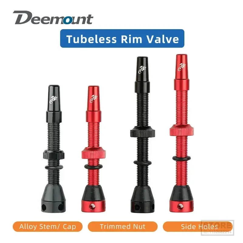 

Deemount 2PCS Presta F/V Valves 44/60mm CNC Machined Anodized Nipple for MTB Road Bike Tubeless Carbon Rims W/ Tool