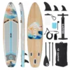 11ft Inflatable Paddle Board, Inflatable Stand Up Paddleboards with Premium SUP Accessories,  450lbs Capacity, with Camera Mount