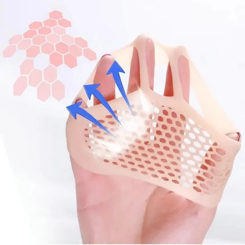 2/4pcs Silicone Forefoot Metatarsal Pads Pain Relief Orthotics Foot Massage Anti-Slip Protector Elastic Cushion Foot Care Tool