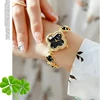 Four-Leaf Clover Watch, Women's Elegant Fashion Watch, Universal Niche Accessible Luxury Popular Noble Bracelet Watch, Chain Gift Best Choice 1