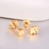 Minimalist Fashion Cute Animals Elephant Stud Earrings For Women Baby Girl Gold Color Stainless Steel Anti-allergy Jewelry 4