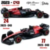 Bburago 1:43 2023 Alfa Romeo C43 F1 Formula Car Die Cast Vehicles Collectible Model Racing Toys 2