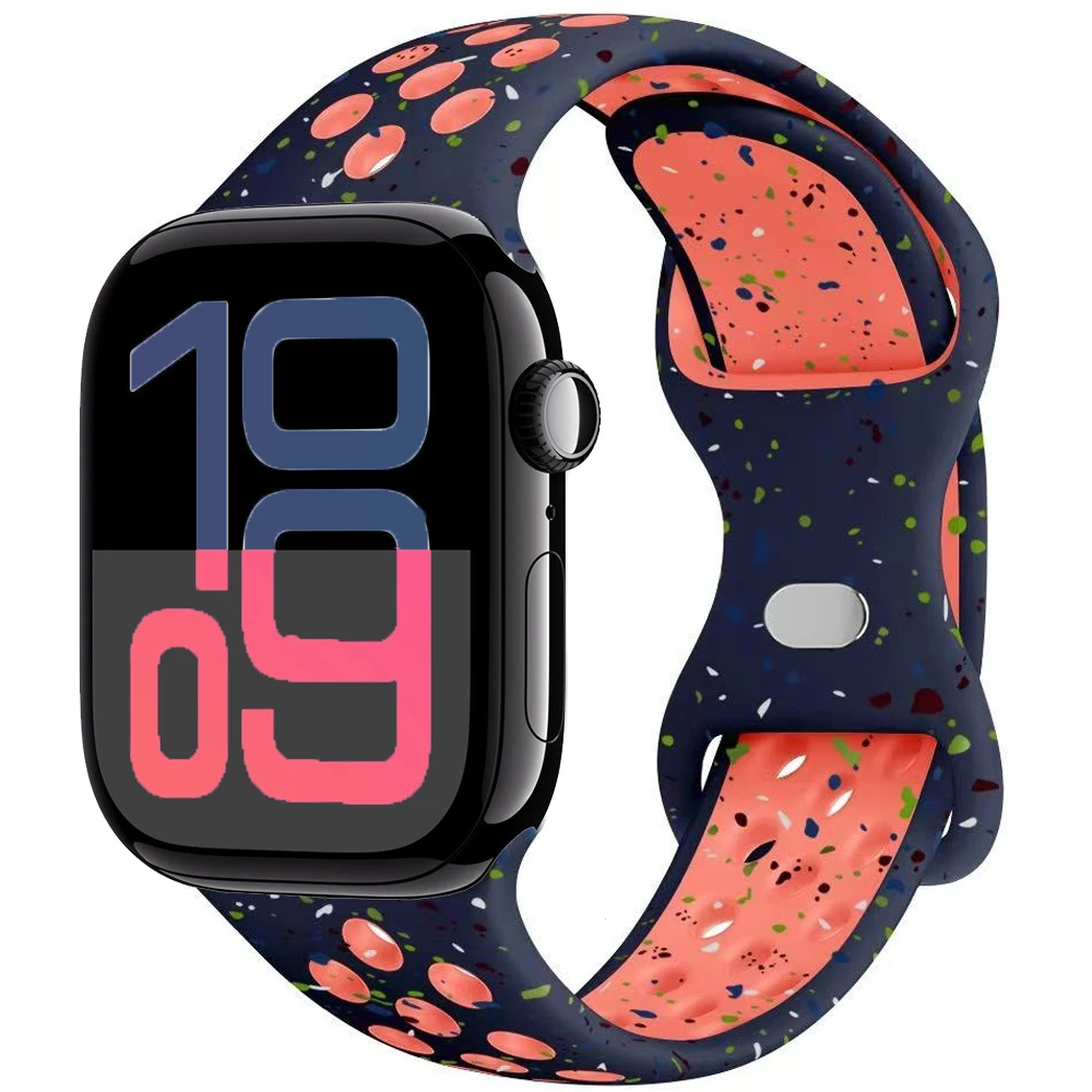 Premium Soft Silicone Band with Metal Buckle