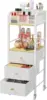 Rolling Makeup Cart Organizer - Floor Skincare Make Up Storage with 3 Drawers, Vanity Organizer Cosmetic Display Cases 1