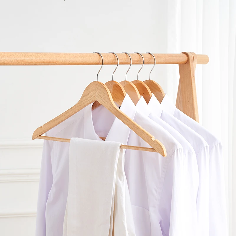 Clothes Hanger Storage Hanger 10PCS Wood Coat Hanger 45CM for Household Hanging Clothes
