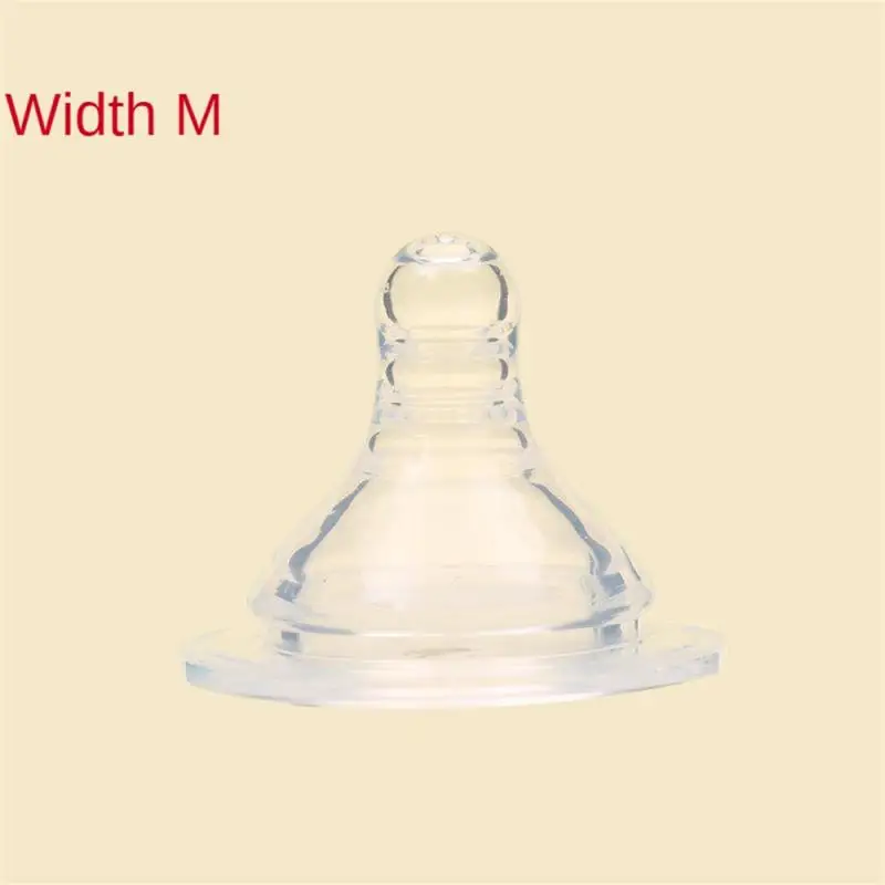 1~4PCS Standard Bore Nipple Food Grade Not Stimulating Good Elasticity Wide Bore Nipple Soft Environmental Friendly silicone nipple shield bottle accessories