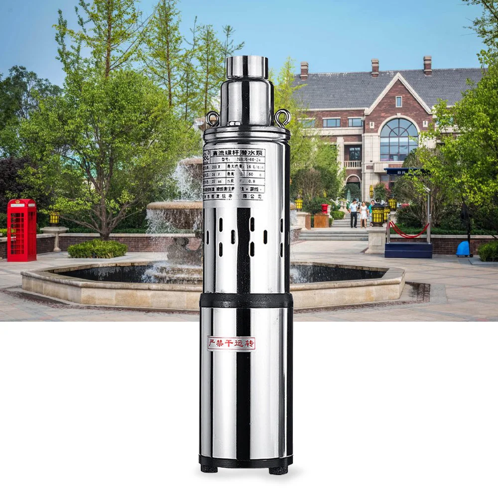 12V 24V 48V 180W-370W Solar Water Pump Deep Well Submersible Irrigation Pump