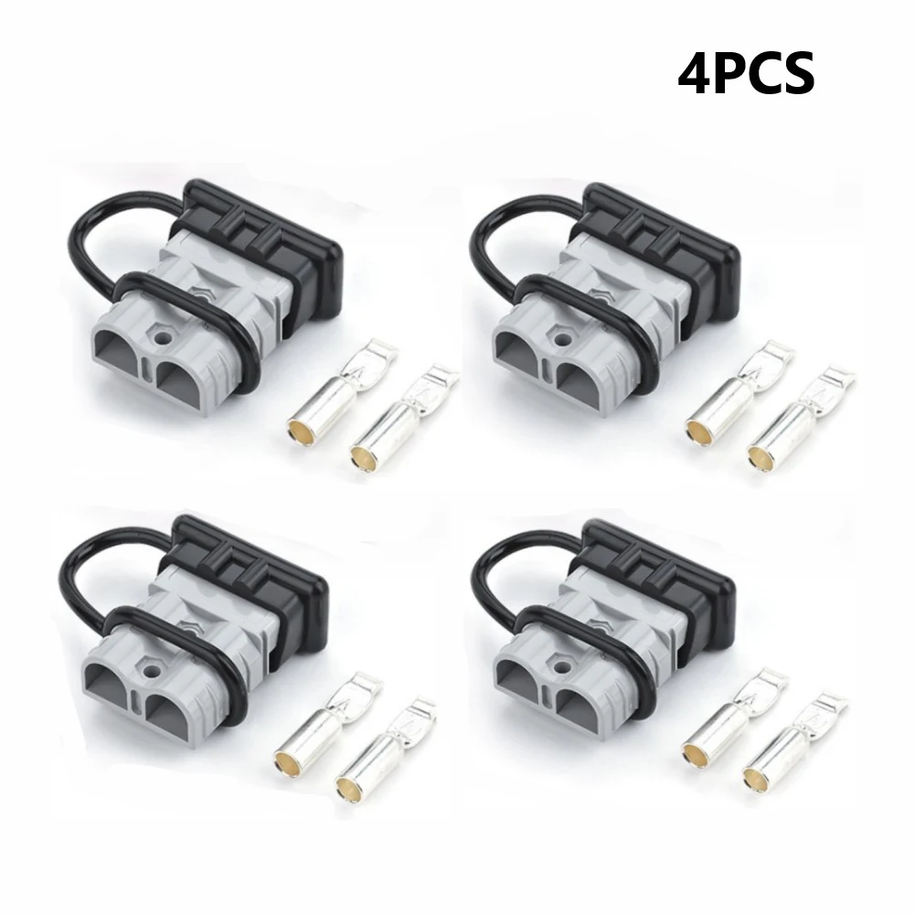

4pcs 175A Battery Wire Harness Plug Kit For Winch Car Trailer Golf Carts Tourist Vehicles Tractors Solar Devices Electrical