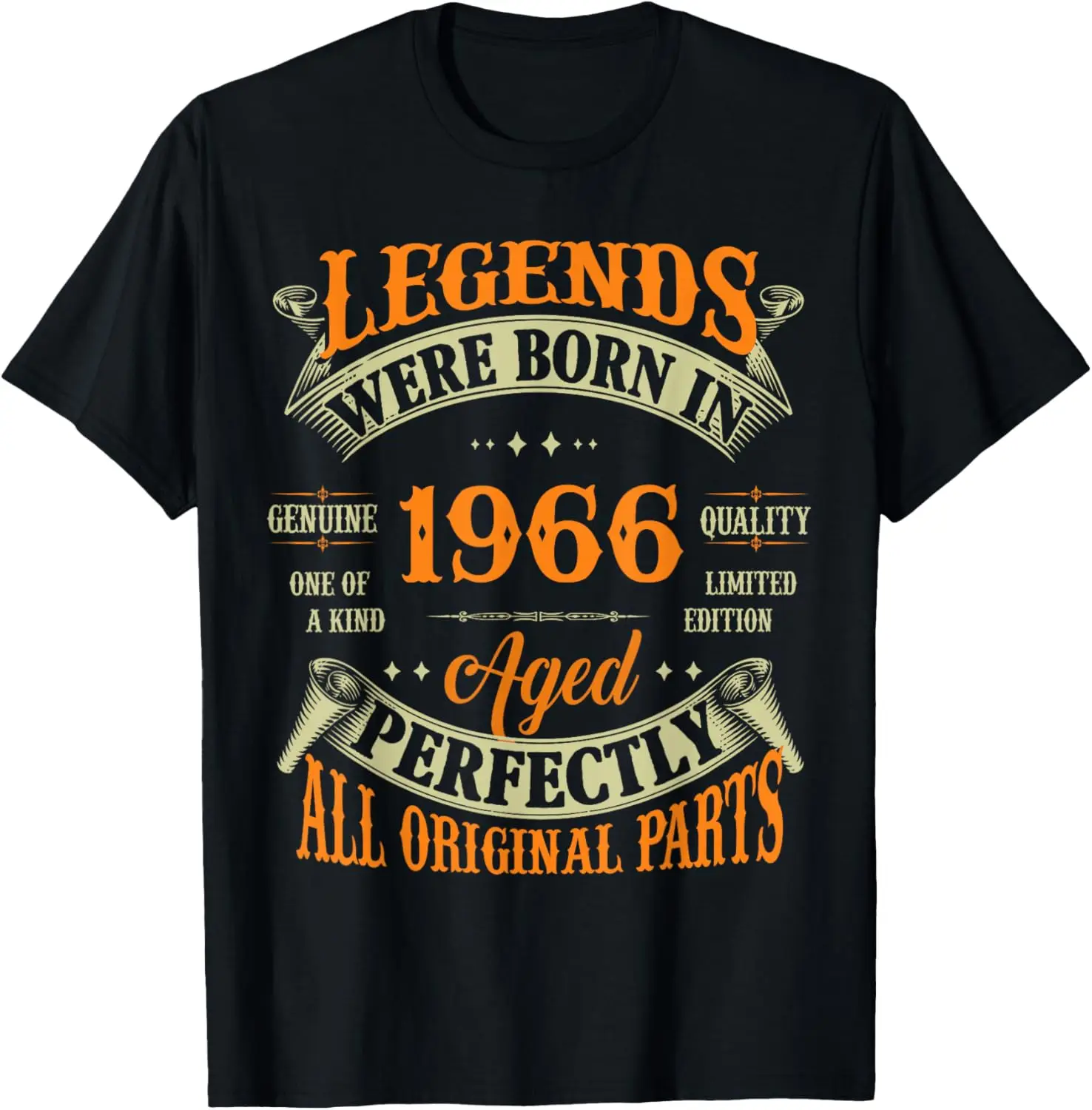 Vintage Legend Born in 1966 59th Birthday Tee 59 Years Old T-Shirt Custom Printed Graphic T Shirts Mens Clothing Ropa Hombre