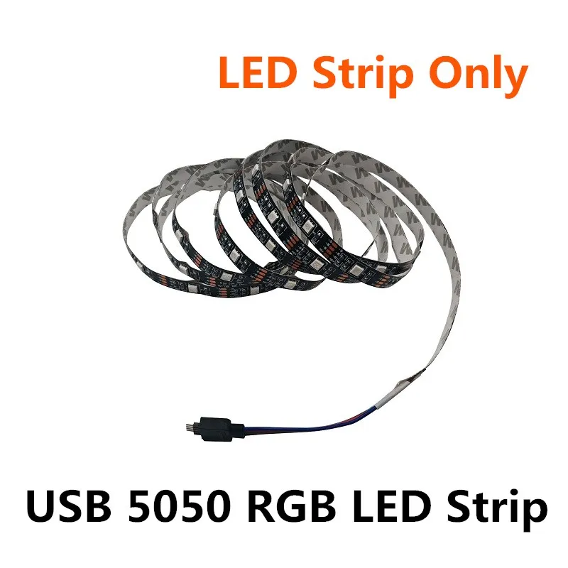 DC 5V USB LED Strip 5050 Waterproof RGB LED Light Flexible 50CM S346949e8954044809a5475360d7aaeebm