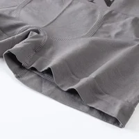 5 pièces Style mince hommes haute élastique couleur unie confortable Boxer slips culottes respirant collants 4