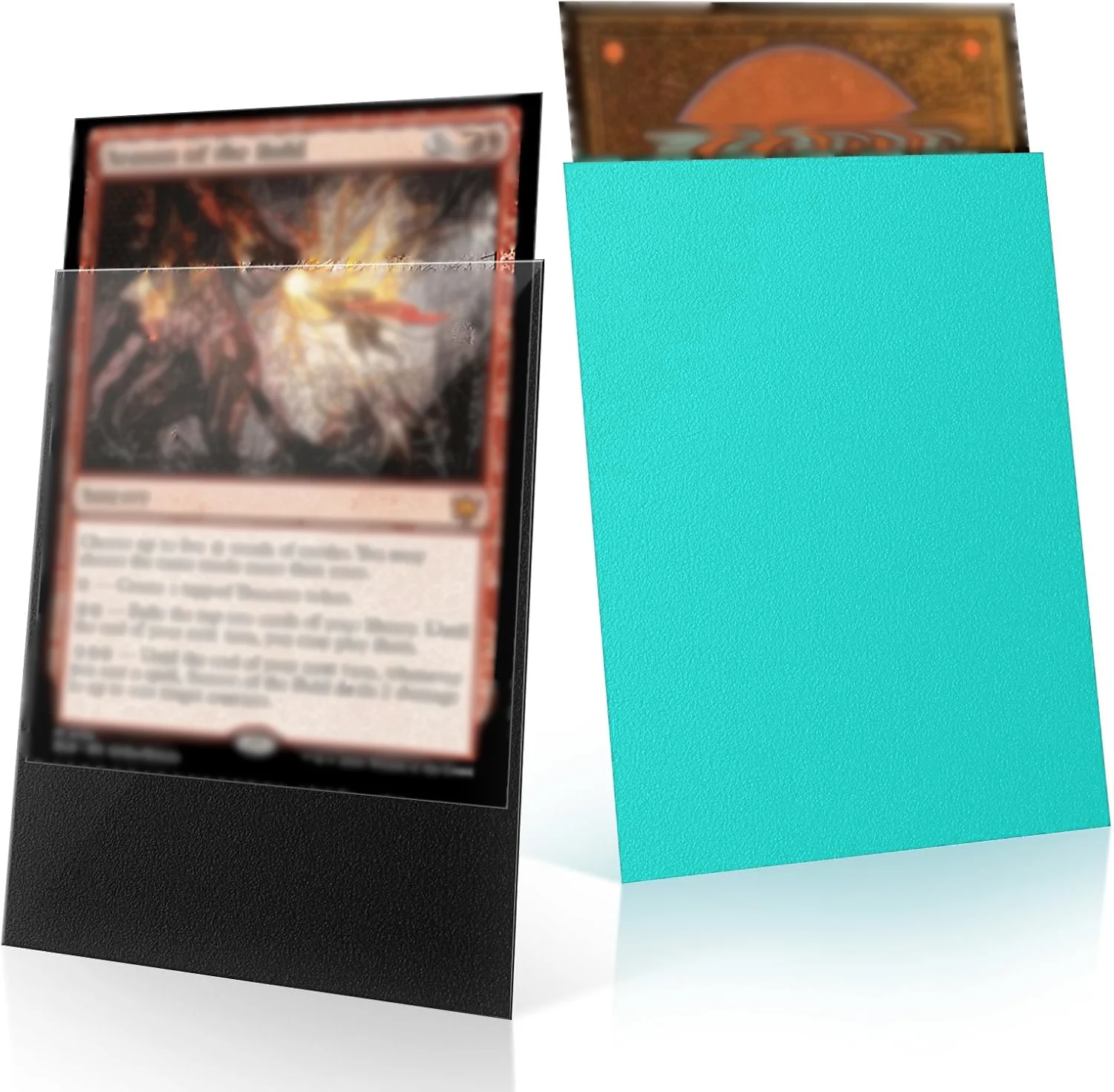 100 Pack Card Sleeves, Matte Dual Trading Card Sleeves with Opaque Back &  Smooth Shuffle, Tear Resistant Card Protectors for TCG - AliExpress 26