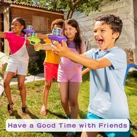 Kids Outdoor Game Foam Disc Gun Toy Flying Disc Shooting Launcher Gun Double Parent-child Interactive Children Toy 5
