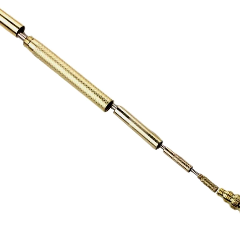 New 6 in 1 Micro Mini Multifunction Multi Brass Hammer 3 Kinds Screwdriver Bits Pocket DIY Tools Small Round Hammer 5 in 1