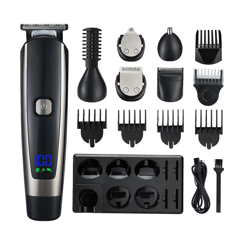 

Electric Hair Clipper Shave Razor Machine Beard Hair Cutter Ear Nose Hair Trimmer Facial Cleaner Man Barber tools Waterproof
