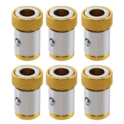 Universal Magnetic Ring for Drill Bit Magnetization - Strong Magnetizer for Electric Screwdriver Bits (6pcs yellow)