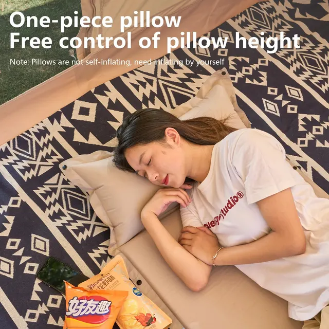 BISINNA 팽창식 매트리스, 야외 텐트 캠핑 매트, 자체 팽창, 고급 소재, 편안함, 휴대성