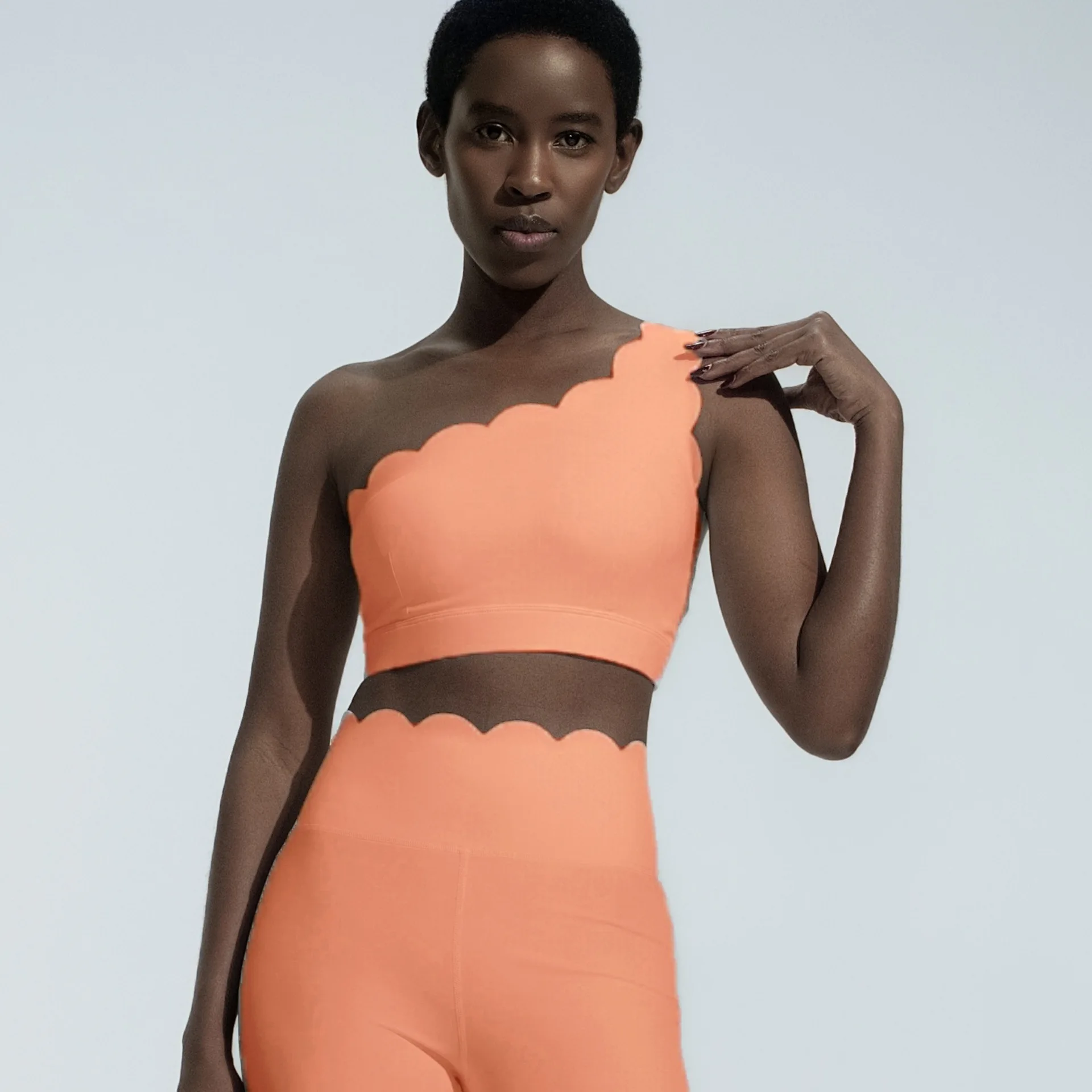 1pc Tops - Coral Red