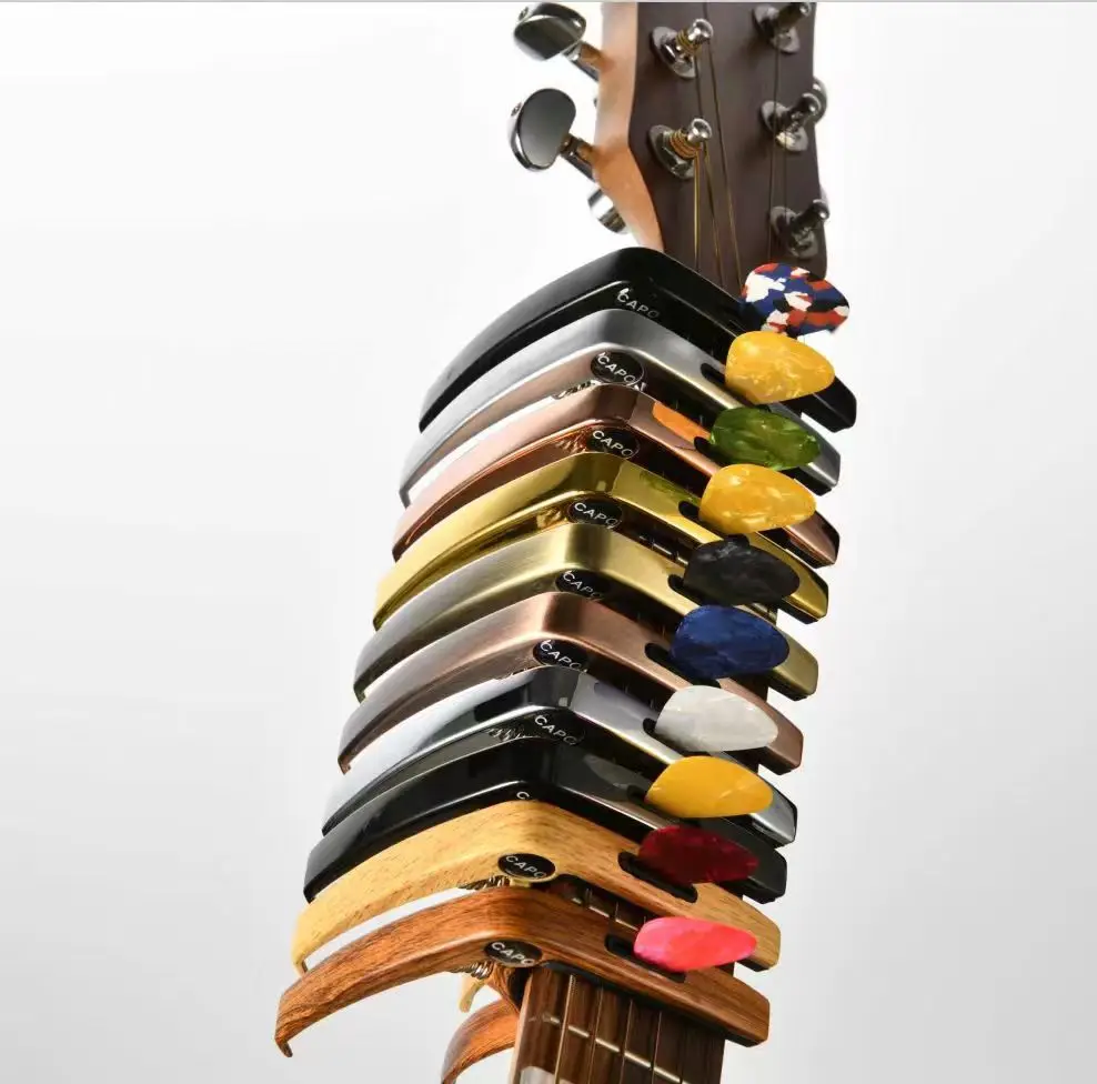 Description Picture 3 of itemMiwayer Aluminum Alloy Guitar Capo Metal Guitar Tuner Picks Holder Professional Capo for Acoustic Electric Guiter Ukulele Bass