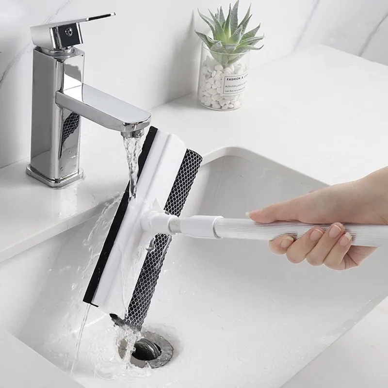 Window Cleaning Tool Glass Window Cleaning Double-Sided Window Cleaner Squeegee Bathroom Clean Scrapers Car Washing Brush Cleaner