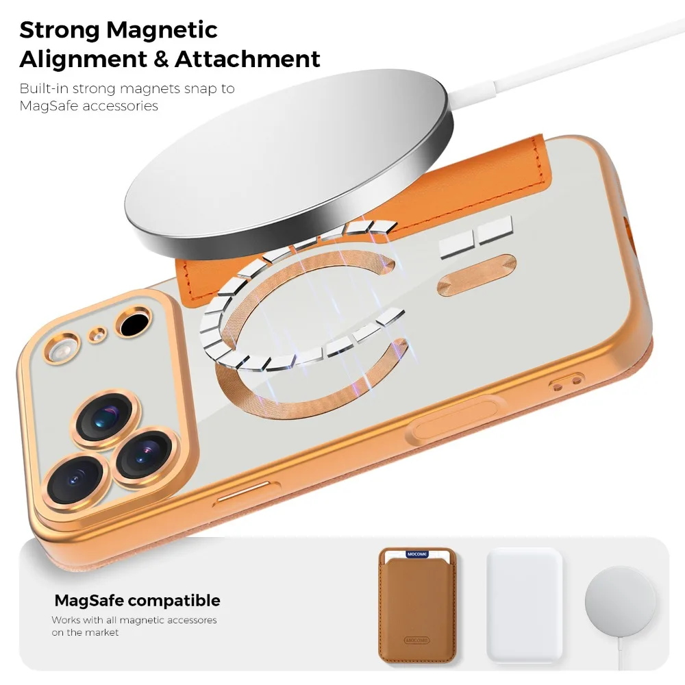 Premium PU Leather Magnetic Flip Wallet Phone Case with Card Slot Cover
