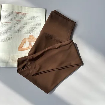 Pantaloni da yoga a vita alta da donna Sollevamento fianchi Leggings fitness ad asciugatura rapida Pantaloni sportivi estivi Alta elasticità