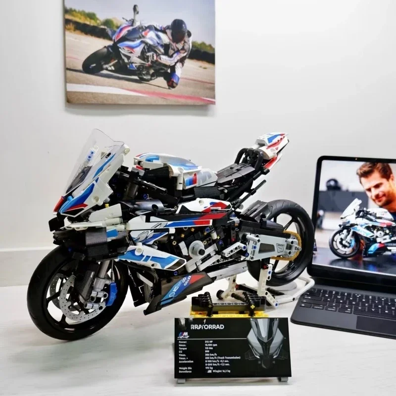

Toys Gifts 1920 Pcs Technical Super Speed M 1000rr Motorcycle Moc Building Block Compatible 42130 Motorbike Model Vehicle Gift