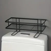 1pc Bathroom Over The Toilet Storage Shelf, Bathroom Storage Organizer Bathroom Storage Rack Shampoo Shower Gel Holder Organizer 1